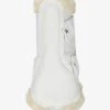 LeMieux Fleece Edged Mesh Brushing Boots White/Natural