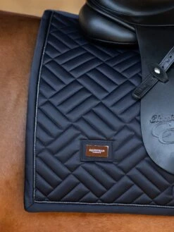Equestrian Stockholm Dressage Saddle Pad Modern Midnight Blue -Lemieux Store midnight blue dressage saddle pad 2