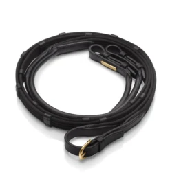 Utzon Equestrian Rolled Leather Webbed Reins