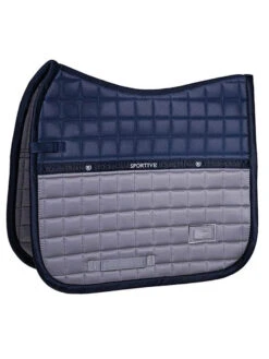 Equestrian Stockholm Dressage Saddle Pad Sportive Blue Ash -Lemieux Store sportive blue ash cob