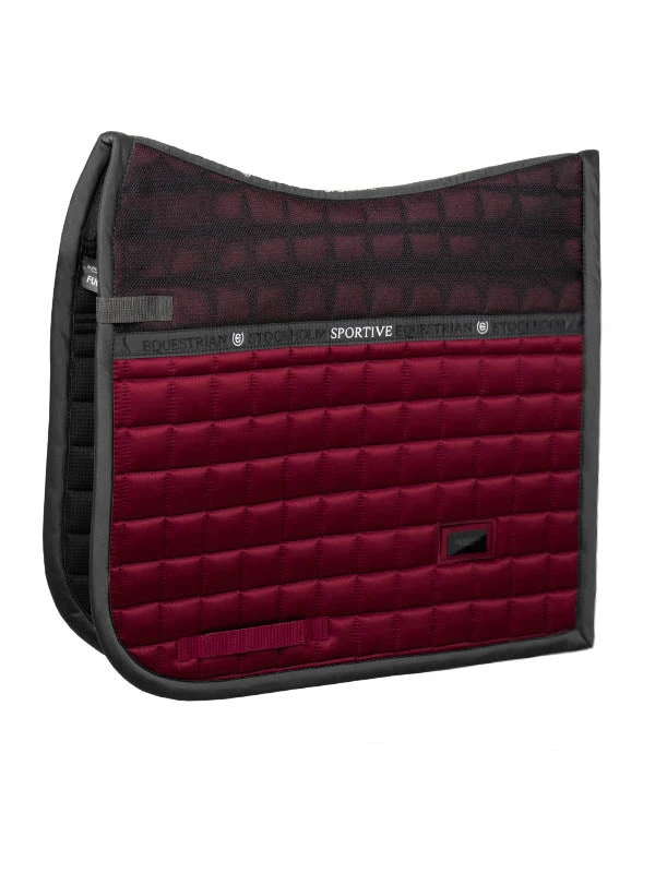 Equestrian Stockholm Dressage Saddle Pad Sportive Dark Bordeaux 1 Equestrian Stockholm Dressage Saddle Pad Sportive Dark Bordeaux