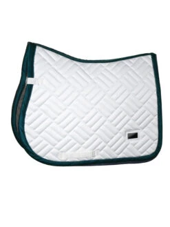 Equestrian Stockholm Modern Jump Saddle Pad White Dramatic Monday